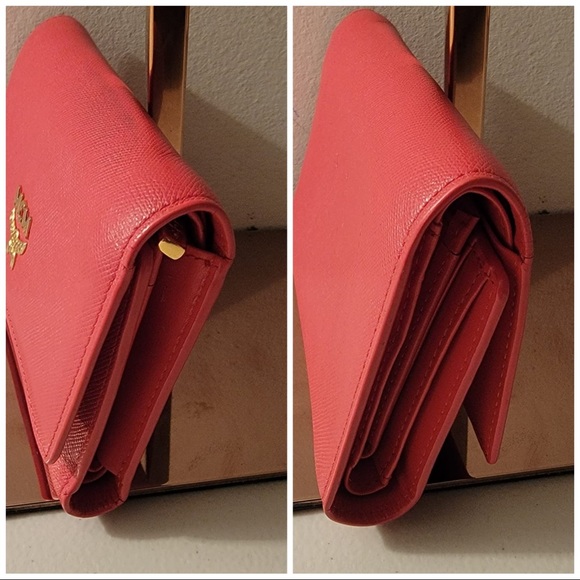 Mcm Red Leather Card Wallet - Picture 5 of 6